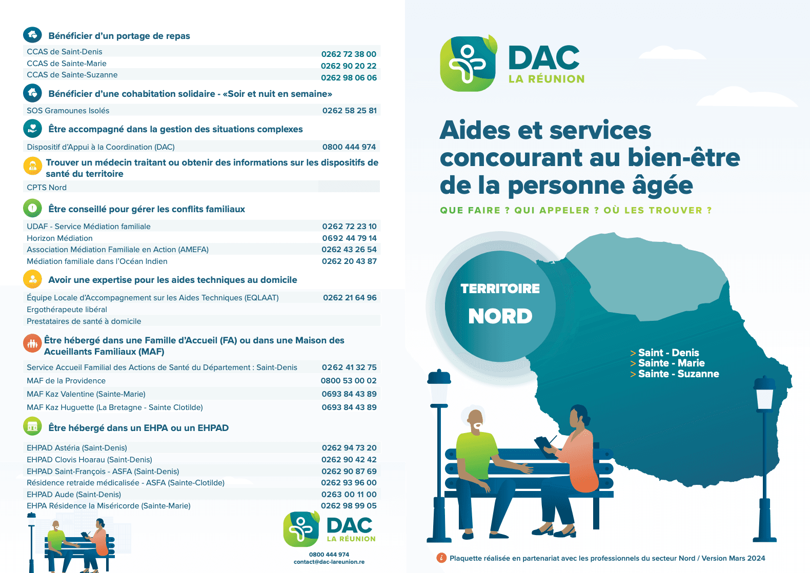 Couverture : Plaquette des services d’aide aux personnes âgées — Nord Couverture : Plaquette des services d’aide aux personnes âgées — Nord